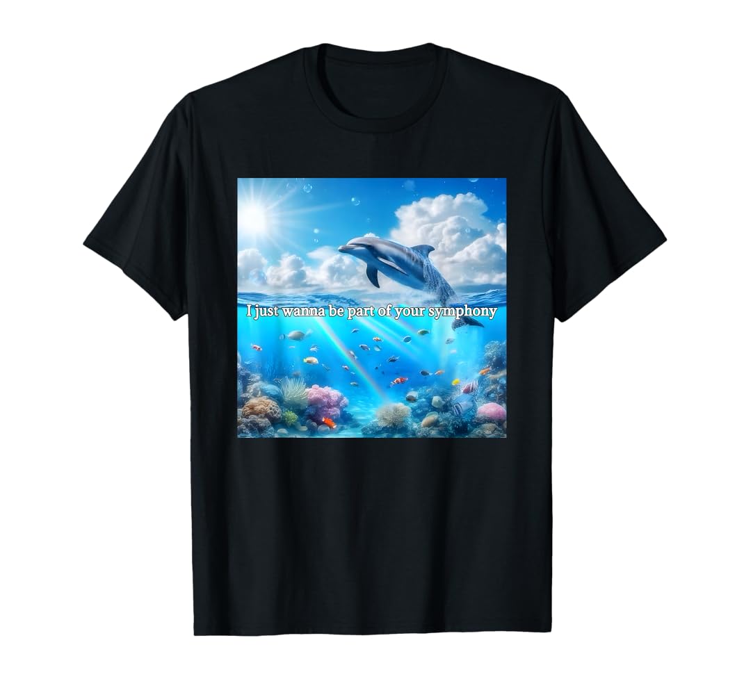 NKNIT dolphin print T-shirt size① Amazon.com: Dolphin Shirts For Women Girls Kids Heart Cute